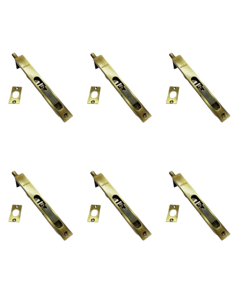 BRASK Brass Flush Tower Bolt 6 inches (150 mm) with Screws | Concealed Tower Bolt 6" (Antique Brass, 1) (B0CXN9W95D) Amazon Price History, Amazon Price Tracker
