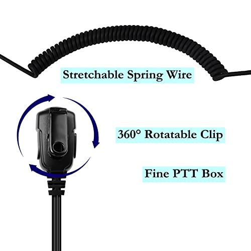 HYS-Compatible-with-Motorola-Earpiece-G-Shape-PTT-with-Mic-2-Pin-Radio-Ear-Piece-dp1400-cp040-gp300-Hytera-Walkie-Talkie-Headset-for-security-guard-bodyguard