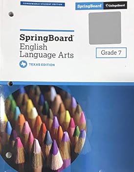 Paperback Springboard English Language Arts Grade 7 - Texas Student Edition Book
