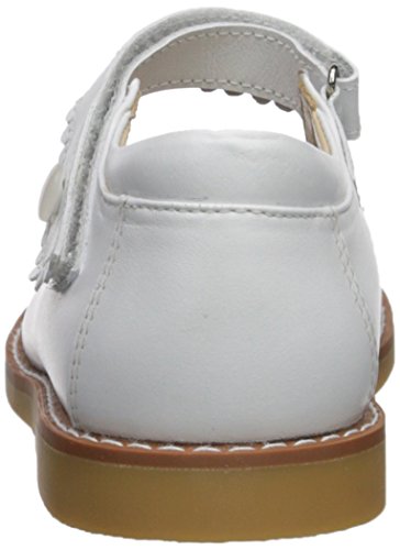 Elephantito Girl's Mary Jane Flat, White, 13 M Us Little Kid #TOP2