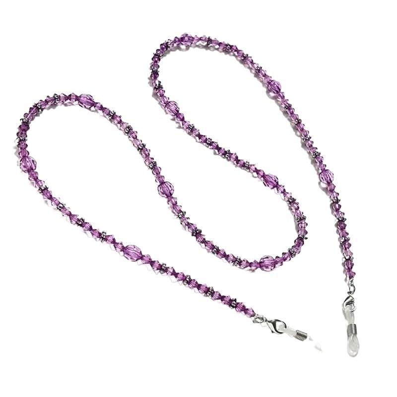 Lunettes de soleil à la mode pour vos sorties avec sangle de cou en perles