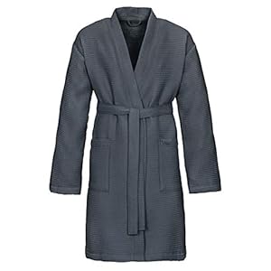 Vossen Damen & Herren Bademantel Rom Flanell, m