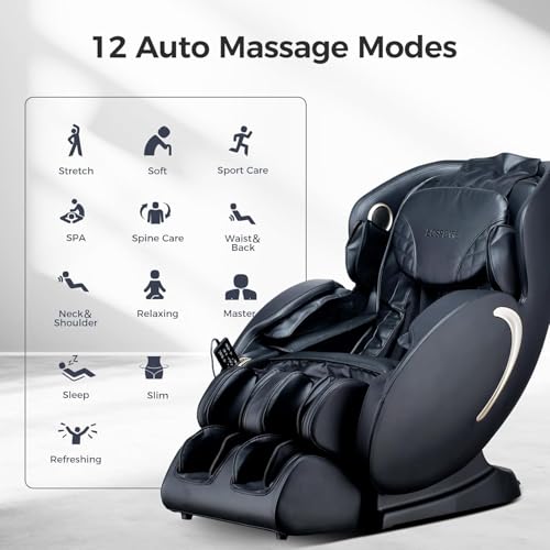BOSSCARE 2026 Affordable Massage Chair, Full Body SL-Track Massage Chair with Heat, Zero Gravity, APP Control, Bluetooth, 12 Auto Modes, Best Gift for Parents Family Home Use - Image 3