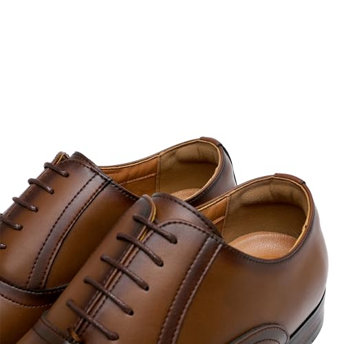 Men's Dress Shoes PU Leather Oxford for Men Classic Comfortable Formal Business lace up No Creases Mens Dress Shoes4