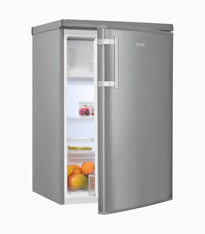 Exquisit® Frigorífico Table Top 109L Inox Clase C Bajo Consumo Mini