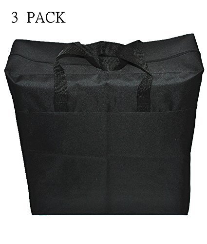 LUZHOU Extra Large Over-Sized Portable Waterproof Storage Bag, Toy, Quilt Storage Bag,Camping Bag，College Carrying Bag， Moving Bag, Reusable Laundry Bag（3 Pack Random Color）