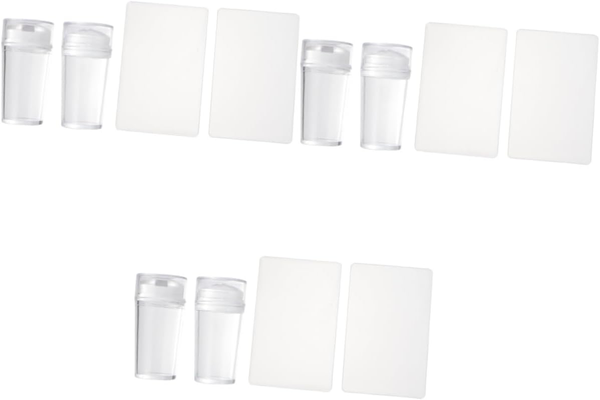 minkissy 3 Sets Nail Art Stamping Stamper 10 Plates Kit Gel Nail Stamping Tools Manicure Kit Nail Art Stamping Plates Set Nail Stencils Portable Nail Stamp Plate 4Pcs*3