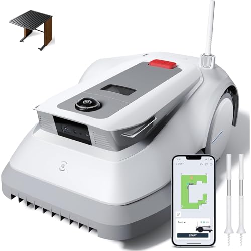 Mähroboter ohne Begrenzungskabel Test 2026: Die besten GPS-Modelle 6 ECOVACS Goat G1-800 (with Garage) Mähroboter 800㎡ ohne Begrenzungskabel, vollautomatischer kartierender Rasenroboter, Ultra-Weitband+Vision+GPS-Positionierung