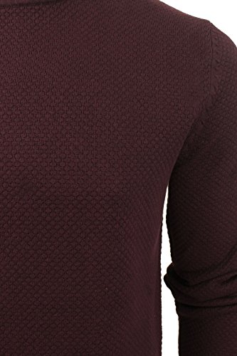 Pull Col Rond Coton Texturé Homme Anti-Bouloche Confortable et Chaud - 2