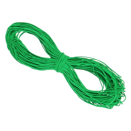 PATIKIL 100 Yards(90m) Bungee Cord Elastic Cord Heavy Stretch String Rope 2.5mm Light Green for Crafting DIY Sewing Hook Straps Camping Tie Down Strap