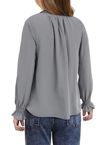 Image of DOKOTOO KIDS Girls Dress Shirt Long Sleeve Blouse Fall Tops Size 7-15 Years
