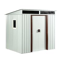 Amazon | 物置 屋外 大型 倉庫 195×150×180cm スチール製 収納庫 大