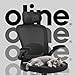 Oline ErgoAir Ergonomic Office Chair – Adjustable Lumbar Support, Flip-Up Armrests, Mesh Computer Desk Chair, Swivel Rolling Executive Gaming Chair for Home & Office (Black)