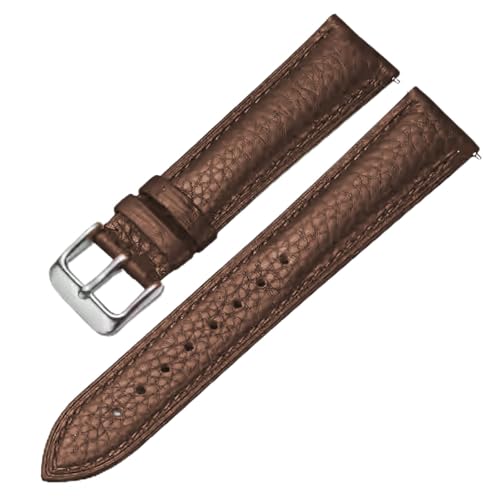 Image of Genuine Leather Watch Band Hand-Stitched Texture Padded Italian Leather Strap Quick Release 12mm 13mm 14mm 15mm 16mm 17mm 18mm 19mm 20mm 21mm 22mm 23mm 24mm Replacement Band for Women Men