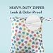 Waterproof Baby Wet Bag Candy Hearts – Waterproof, Smell Proof, Machine Washable Storage for Cloth Diapers, Sweaty Clothes, Swimwear & More - Laundry On The Go, Travel Organizer 12.6
