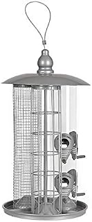 Deluxe Traditional Hanging Lantern Style Bird Feeder capable of holding SEEDS, NUTS and SUET FAT BALLS designed for Small Wild Birds (Deluxe 3 in 1 Lantern Wild Bird Feeder)