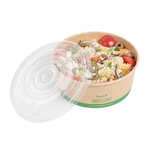 Restaurantware Plastic Takeout Lid 50 Count 6.50 Inches Round Polypropylene Disposable Food Container Lid Crystal-Clear Secure Fit Cover for Delivery by Restaurantware - Used condition - Image 9