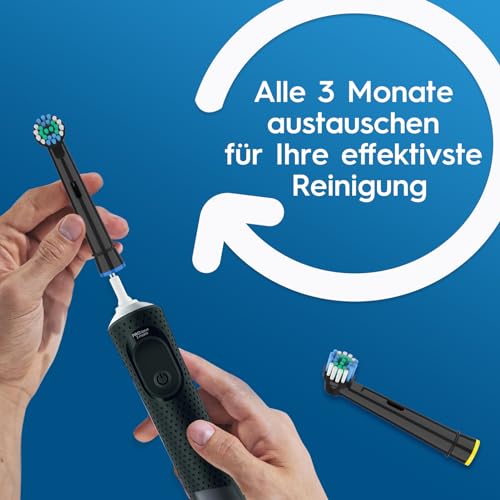 12er Aufsteckbürsten für OralB Vitality Pro, Genius X, Pro Pro Series 3 Plus, Pro 3 Zahnbürste Elektrische, Zahnbürstenaufsatz Kompatibel mit Braun OralB, Precision Ersatzbürsten Schwarz von HSYTEK – Bild 8