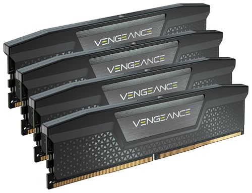 CORSAIR VENGEANCE DDR5 64GB (4x16GB) DDR5 6000MHz CL36 AMD EXPO Intel XMP iCUE Memoria Compatibile per Computer - Grigio (CMK64GX5M4B6000Z36)