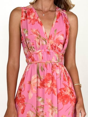 Image of Flessibili Women's Sleeveless Floral Maxi Dress 2026 Sundresses Spring Summer Wedding Guest