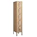 Salsbury Industries 75155TN-U 12" Five Tier Box Style Vented, 1 Wide x 5 Feet High x 15 Inches Deep, Unassembled Metal Locker, Tan