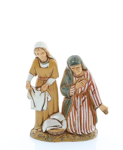 Moranduzzo Lavandaie per Presepe da Cm 10 – STANDARD 10 – Statuine Indistruttibili, Stile Arabo, Pittura Rifinita a Mano, Prodotto Ufficiale, Made in Italy, Scultore M. Landi