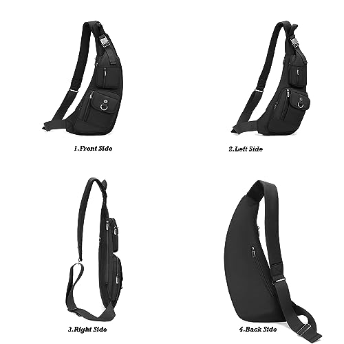 NICGID Sling Bag Chest Shoulder Backpack Crossbody Bags Casual Daypack for Men Women (Army gren-014) - Thumbnail 2