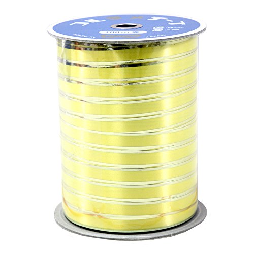 ヘイコー リボン コルラメテープ 9.5mm×100m イエロー 001501109