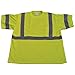 Ansi Class 2 Lime Jersey Knit Pocket Short Sleeve T-Shirt44; Lime - 2X
