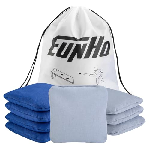 EunHo Regulation Cornhole Bags Set of 8 All Weather Bean Bags for Cornhole