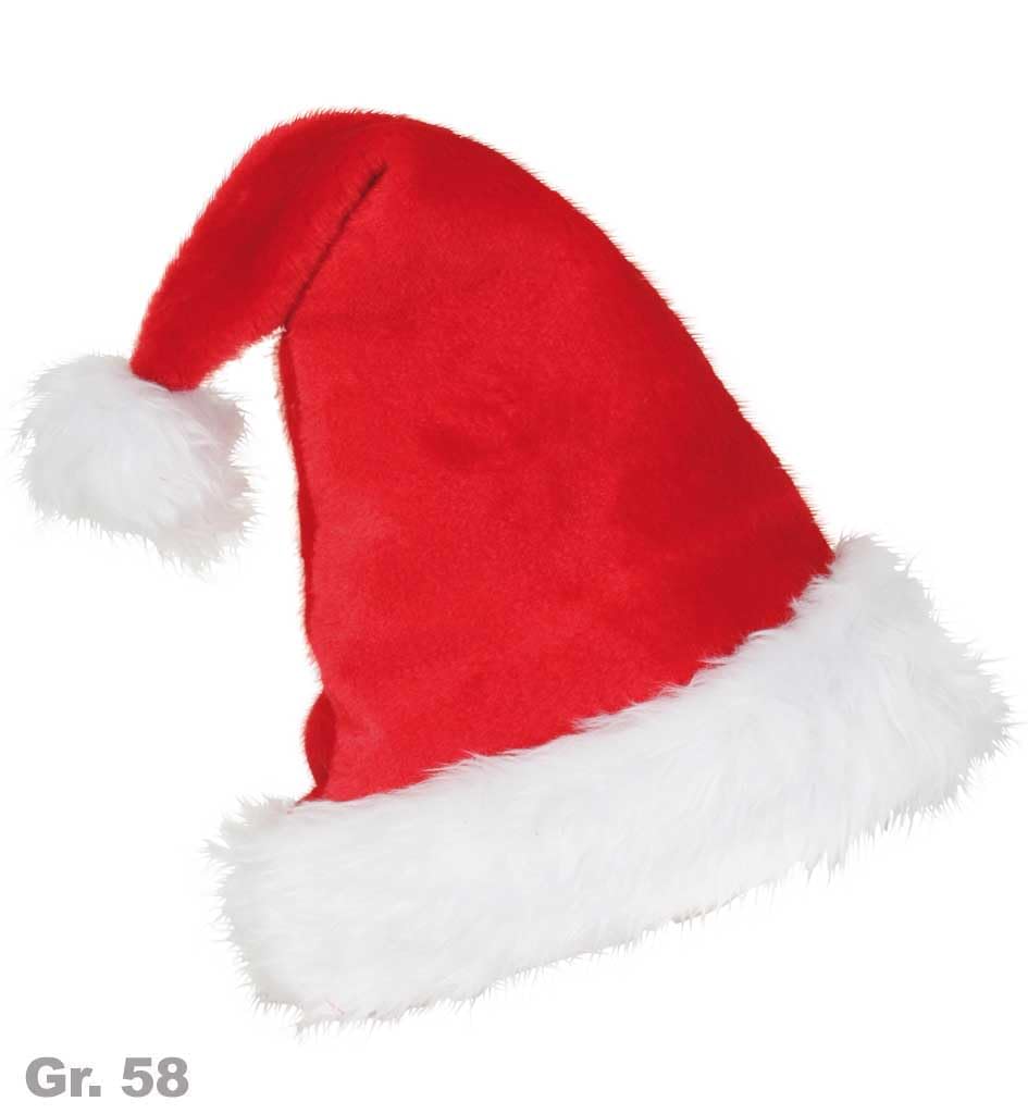10 flauschige Nikolausmützen im Spar-Set - Gr. 58, für Weihnachtsmärkte, Adenvtssingen, Weihnachtsfeiern