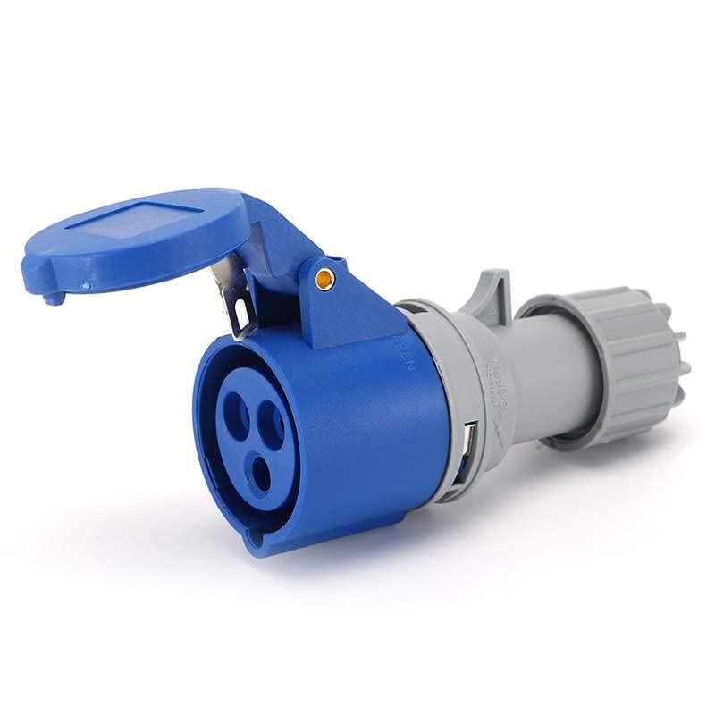 IEC60309 Waterproof CEE Industrial Connector Socket 3Pin 16A 250V 2P+E IP44 (Type-3）