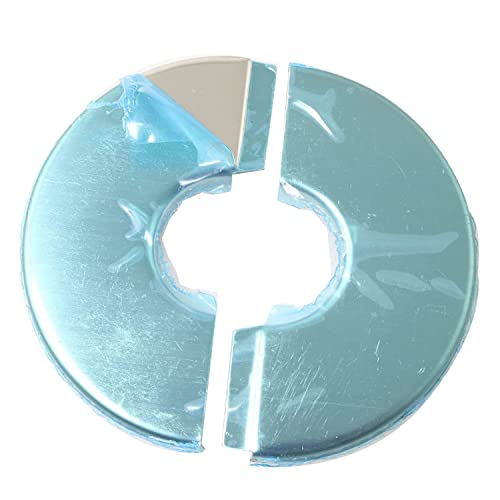 Image of 2pcs Wall Split Flange, Stainless Steel Round Escutcheon Plate Wall-mounted Water Pipe Cover Accessories for 35mm Diameter Pipe