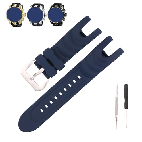 MMBAY Rubber 26MM Watch Bands Replacement Fit for Invicta Reserve Collection Venom 5732 1219 6118 6117 6105 6116 6110 14467 16149 18535 Silicone Strap Wirstband for Men and Women Waterproof Bracelet
