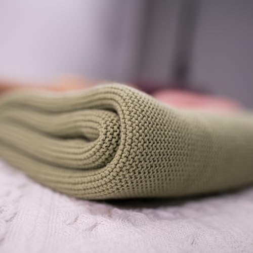 Image of LOVELYPOD Personalized Baby Boy Knit Blanket, Custom Embroidered with Name and Icon, 30x40in Nursery Blanket Gifts for Newborn Baby Girl, Newborn Holiday Shower Gift, Cotton Knit Stroller Design 02
