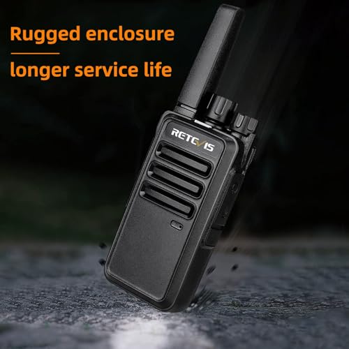 Retevis RT68 Walkie Talkies Rechargeable,Portable FRS Two-Way Radios for Adults,Heavy Duty 2 Way Radios Long Range,USB Charging Base,License Free Walkie Talkie for Road Trip Gifts Camping (2 Pack) - Image 4