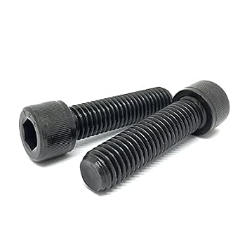 30 Pieces M12-1.75x40 Class 12.9 Alloy Socket Head Cap Bolts Screws UNC Coarse Full Threads Black Oxide