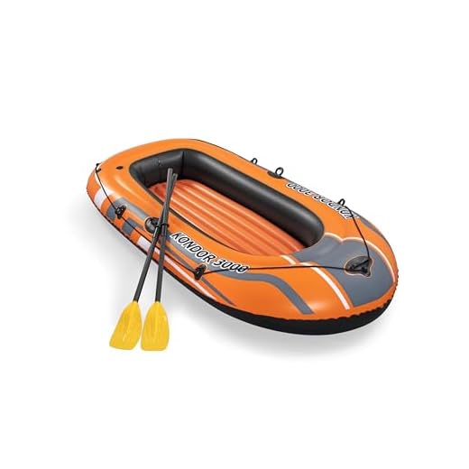 Bestway Schlauchboot-Set, Kondor 3000, 232 x 115 x 36 cm, 2 Erwachsene + 1 Kind