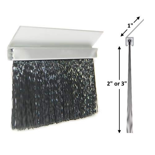 2" Brush Seal Kit For 8' Wide X 8' High Roll-Up Door, Sectional Steel Door, Commercial Door, High Speed Fabric Door #TOP5