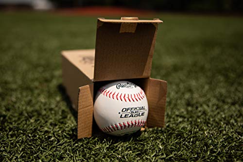 Rawlings Bola de beisebol oficial da Liga Recreacional, caixa com 3, OLB3BBOX3, branca