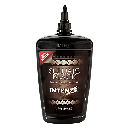 Intenze Professional Tattoo Ink Suluape Black 17 oz