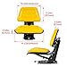 ALMULOO Universal Tractor Suspension Seat Adjustable Compatible with John Deere 5200 5210 5300 5310 5510 More Models Massey Ferguson Tractor Ford New Holland Steel Yellow Heavy Duty
