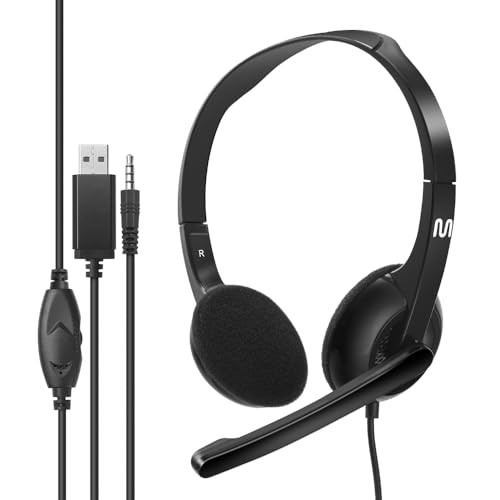 Headset com Fio HF250 P3 + USB 150cm Preto Multilaser - PH467