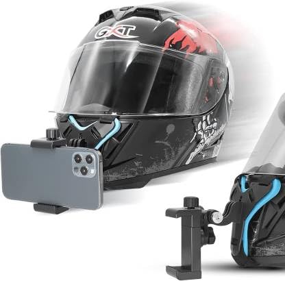 Helmet Head Belt/Strap Chin Mount for Mobile & Camera Moto Vlogging Compatible with All Teens & Adult Age Group
