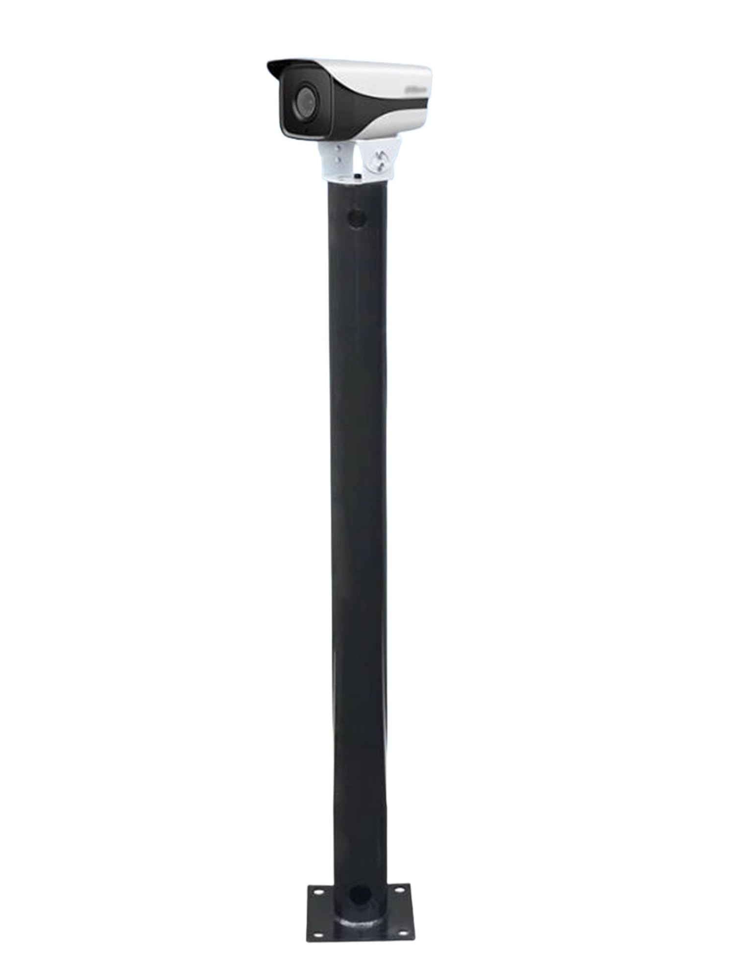 Poste para cámara, Soporte Universal para cámara de Seguridad con articulación y Tornillos - Poste Ajustable de 50 cm/19,69 Pulgadas para vigilancia, Soporte de monitoreo Negro para Uso en e