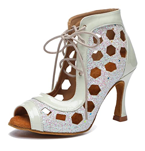 Chaussures a Talon de Danse Bottes L537 Anti Fatigue pour Fête