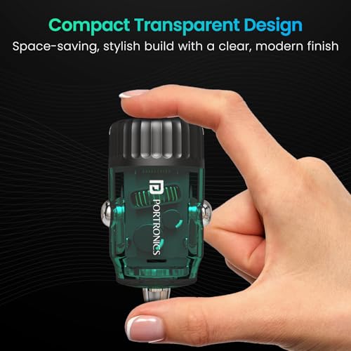 Portronics Car Power View 36W Dual Port Car Charger Black - Image 7
