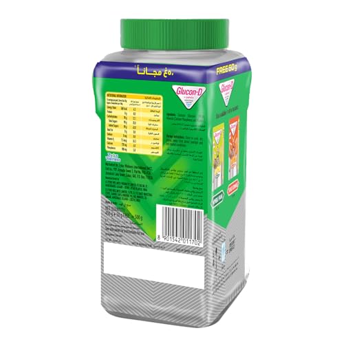 Image of Glucon-D Instant Energy Drink Powder Jar 450gm (Extra 50gm free) | Energy, Recovery, Immunity | Regular