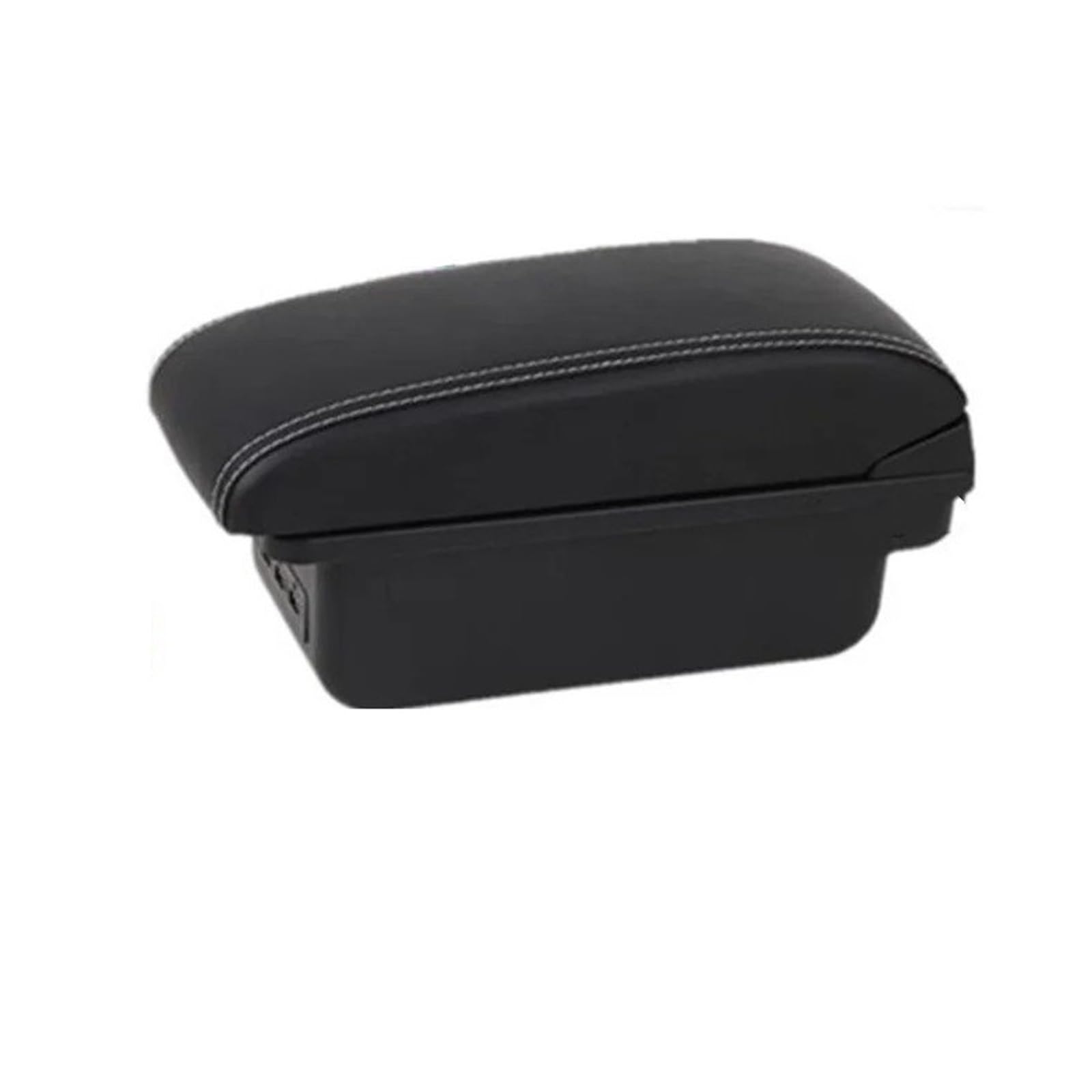 UMDJJU For Peugeot 207 Car Armrest Box Central Storage Interior Dedicated Retrofit Accessories Car Centre Console Armrest Box(B1 white line 3USB)