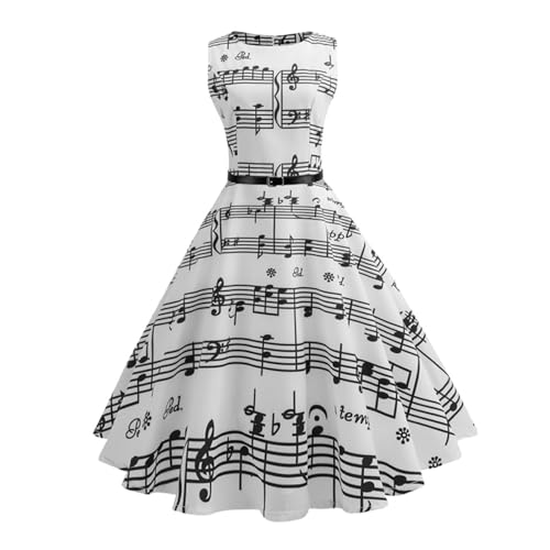 Robe imprimée pour femmes sans manches coupe décontractée